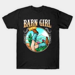 Barn Girl I Equestrian Pony Horse Fan T-Shirt